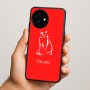 כיסוי בעיצוב אישי עם השם שלך לדגם - OnePlus 15R בעיצוב חתול