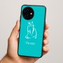 כיסוי בעיצוב אישי עם השם שלך לדגם - OnePlus 15R בעיצוב חתול