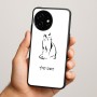 כיסוי בעיצוב אישי עם השם שלך לדגם - OnePlus 15R בעיצוב חתול