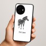 כיסוי בעיצוב אישי עם השם שלך לדגם - OnePlus 15R בעיצוב זברה