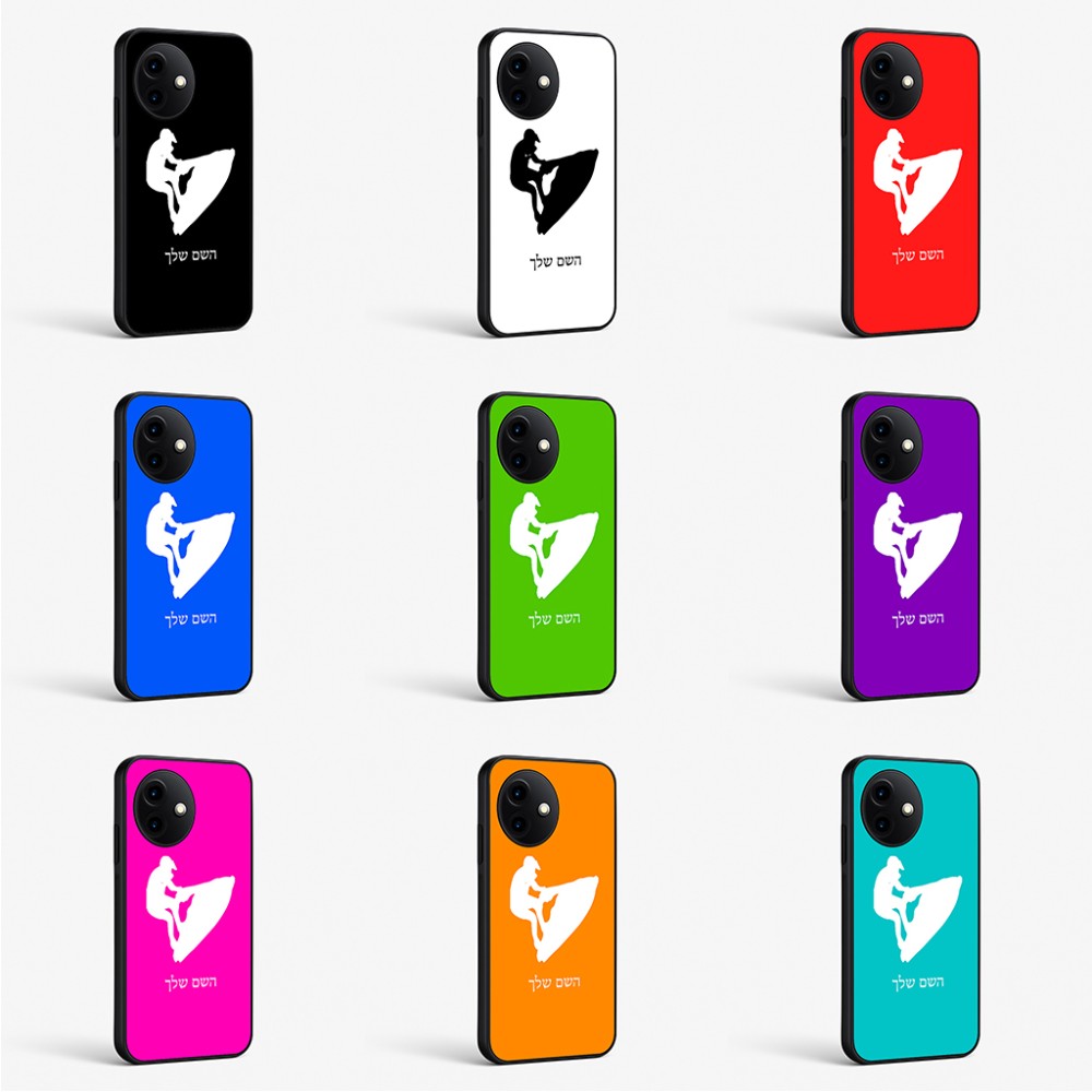 כיסוי בעיצוב אישי עם השם שלך לדגם - OnePlus Ace 2 בעיצוב אופנוע ים