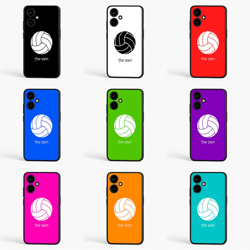 כיסוי בעיצוב אישי עם השם שלך לדגם - OnePlus Nord CE 3 Lite בעיצוב כדור כדורעף