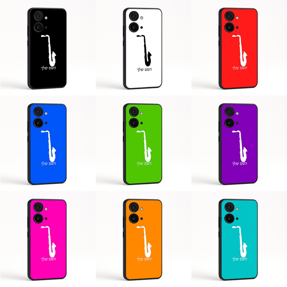 כיסוי בעיצוב אישי עם השם שלך לדגם - OnePlus Nord CE3 בעיצוב סקסופון