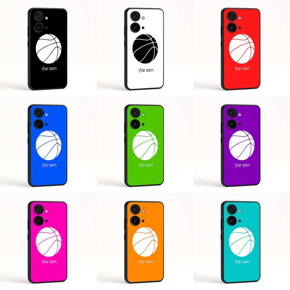 כיסוי בעיצוב אישי עם השם שלך לדגם - OnePlus Nord CE3 בעיצוב כדורסל