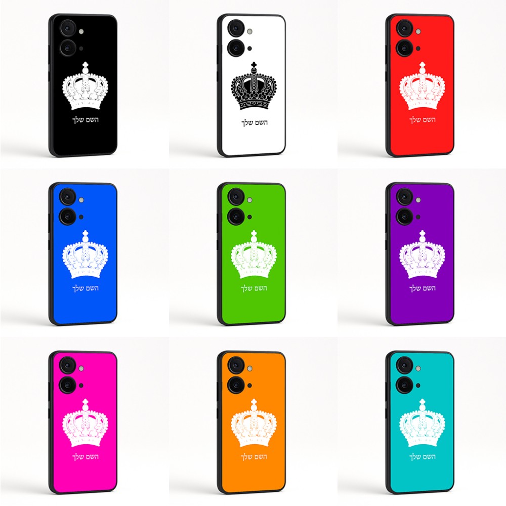כיסוי בעיצוב אישי עם השם שלך לדגם - OnePlus Nord CE3 בעיצוב כתר מלכותי
