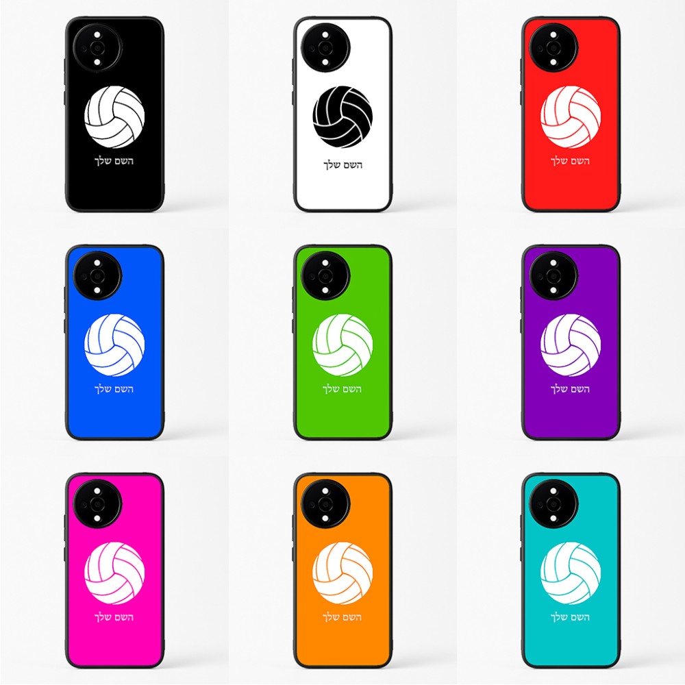 כיסוי בעיצוב אישי עם השם שלך לדגם - Realme 11 5G בעיצוב כדור כדורעף