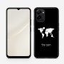 כיסוי בעיצוב אישי עם השם שלך לדגם - Realme 15T 5G בעיצוב מפת העולם