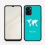 כיסוי בעיצוב אישי עם השם שלך לדגם - Realme 15T 5G בעיצוב מפת העולם