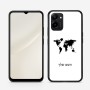 כיסוי בעיצוב אישי עם השם שלך לדגם - Realme 15T 5G בעיצוב מפת העולם