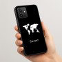 כיסוי בעיצוב אישי עם השם שלך לדגם - Realme 15T 5G בעיצוב מפת העולם