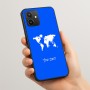 כיסוי בעיצוב אישי עם השם שלך לדגם - Realme 15T 5G בעיצוב מפת העולם