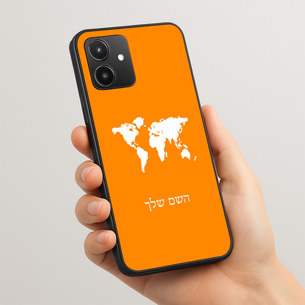 כיסוי בעיצוב אישי עם השם שלך לדגם - Realme 15T 5G בעיצוב מפת העולם