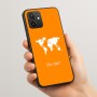 כיסוי בעיצוב אישי עם השם שלך לדגם - Realme 15T 5G בעיצוב מפת העולם
