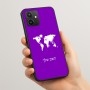 כיסוי בעיצוב אישי עם השם שלך לדגם - Realme 15T 5G בעיצוב מפת העולם