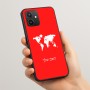 כיסוי בעיצוב אישי עם השם שלך לדגם - Realme 15T 5G בעיצוב מפת העולם