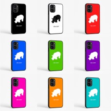 כיסוי בעיצוב אישי עם השם שלך לדגם - Realme 15x 5G בעיצוב קרנף