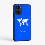 כיסוי בעיצוב אישי עם השם שלך לדגם - Realme 15x 5G בעיצוב מפת העולם