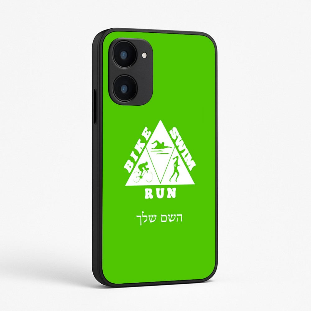 כיסוי בעיצוב אישי עם השם שלך לדגם - Realme 15x 5G בעיצוב טריאתלון
