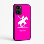 כיסוי בעיצוב אישי עם השם שלך לדגם - Realme 15x 5G בעיצוב שחקן פולו - סוס