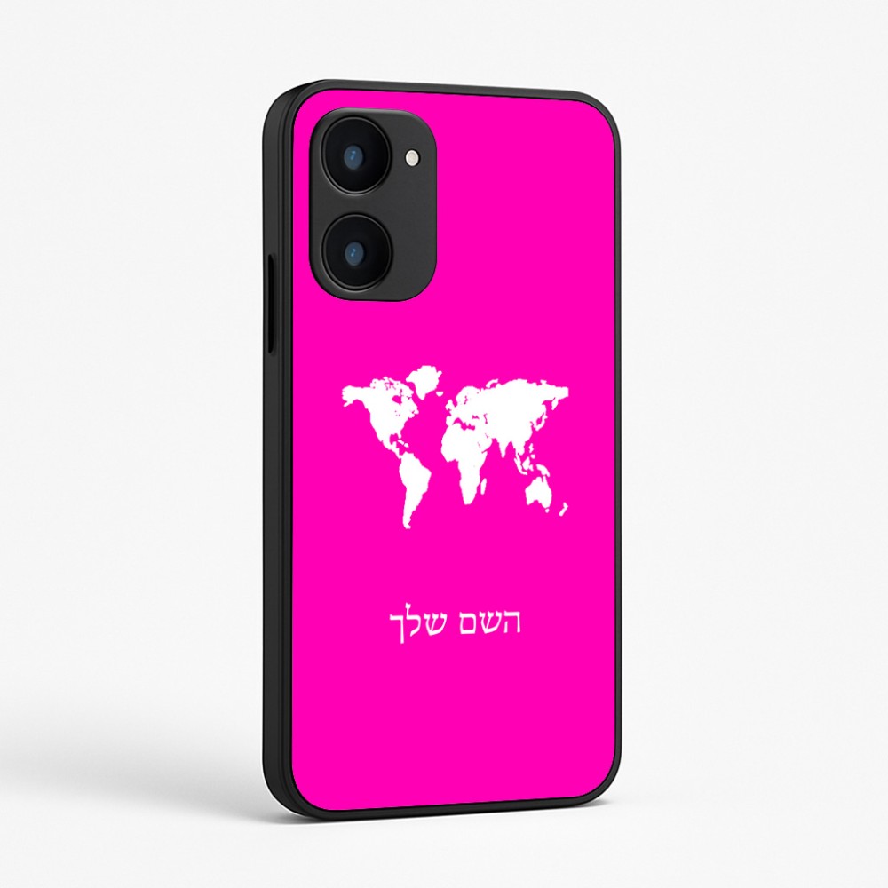 כיסוי בעיצוב אישי עם השם שלך לדגם - Realme 15x 5G בעיצוב מפת העולם
