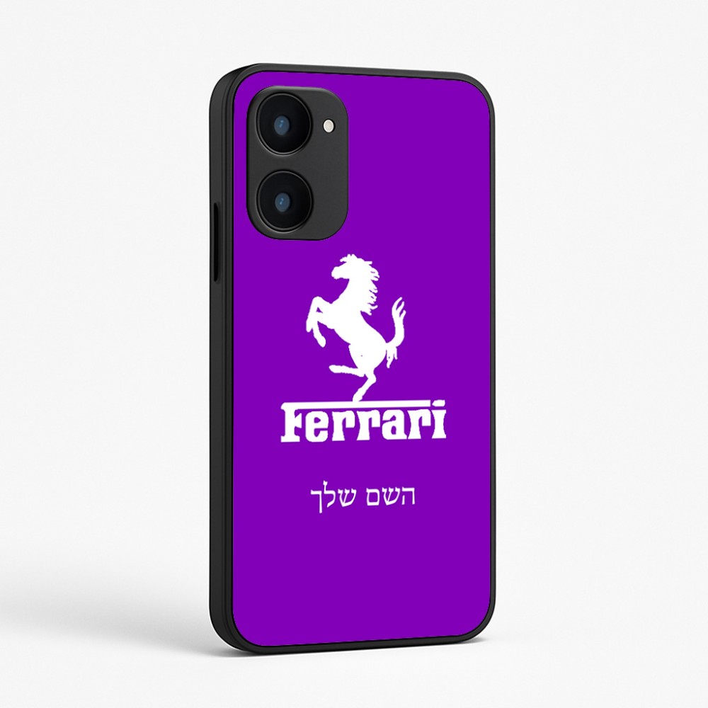 כיסוי בעיצוב אישי עם השם שלך לדגם - Realme 15x 5G בעיצוב פרארי