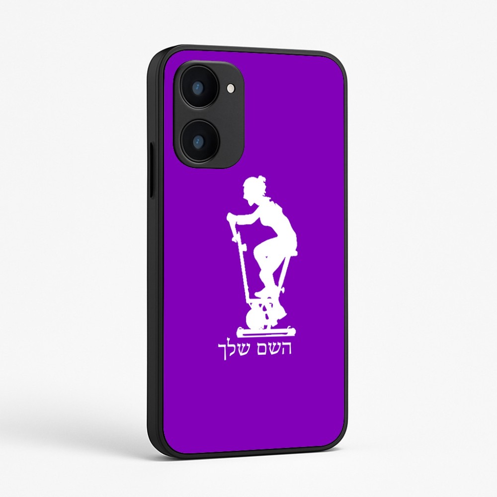 כיסוי בעיצוב אישי עם השם שלך לדגם - Realme 15x 5G בעיצוב אימון ספינינג - אישה