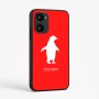 כיסוי בעיצוב אישי עם השם שלך לדגם - Realme 15x 5G בעיצוב פינגווין