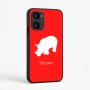 כיסוי בעיצוב אישי עם השם שלך לדגם - Realme 15x 5G בעיצוב קרנף