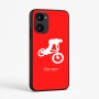 כיסוי בעיצוב אישי עם השם שלך לדגם - Realme 15x 5G בעיצוב רוכב אופניים