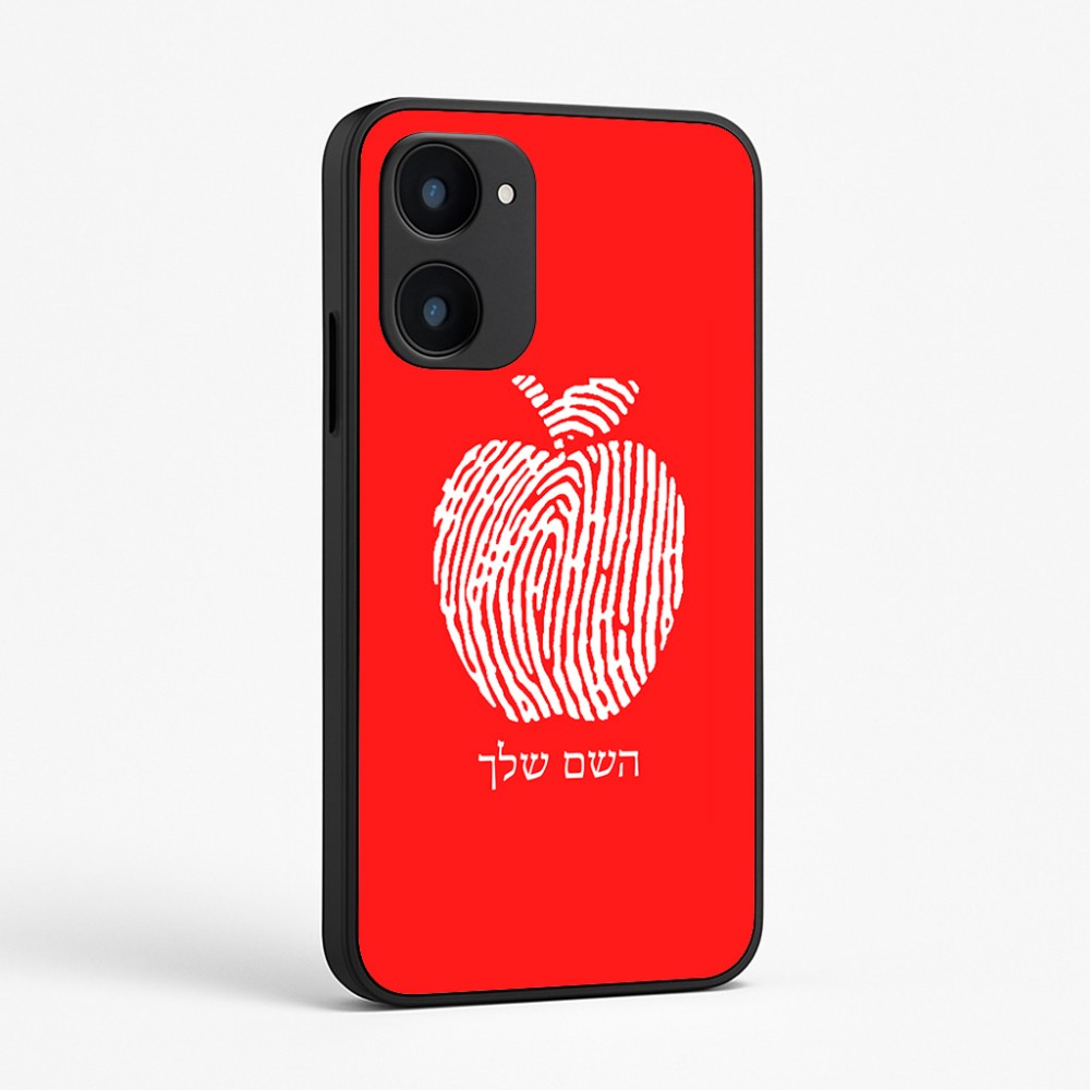 כיסוי בעיצוב אישי עם השם שלך לדגם - Realme 15x 5G בעיצוב הדפס תפוח