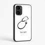 כיסוי בעיצוב אישי עם השם שלך לדגם - Realme 15x 5G בעיצוב סטטוסקופ רופא