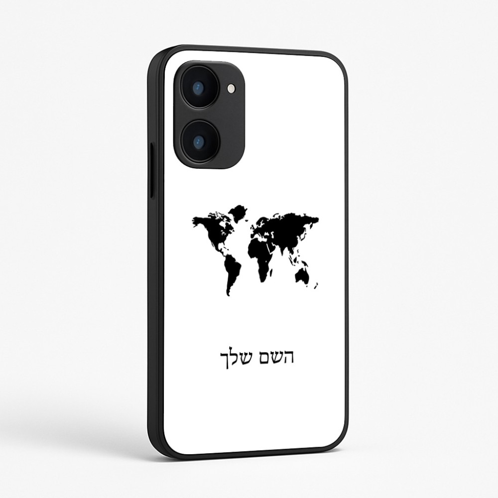 כיסוי בעיצוב אישי עם השם שלך לדגם - Realme 15x 5G בעיצוב מפת העולם