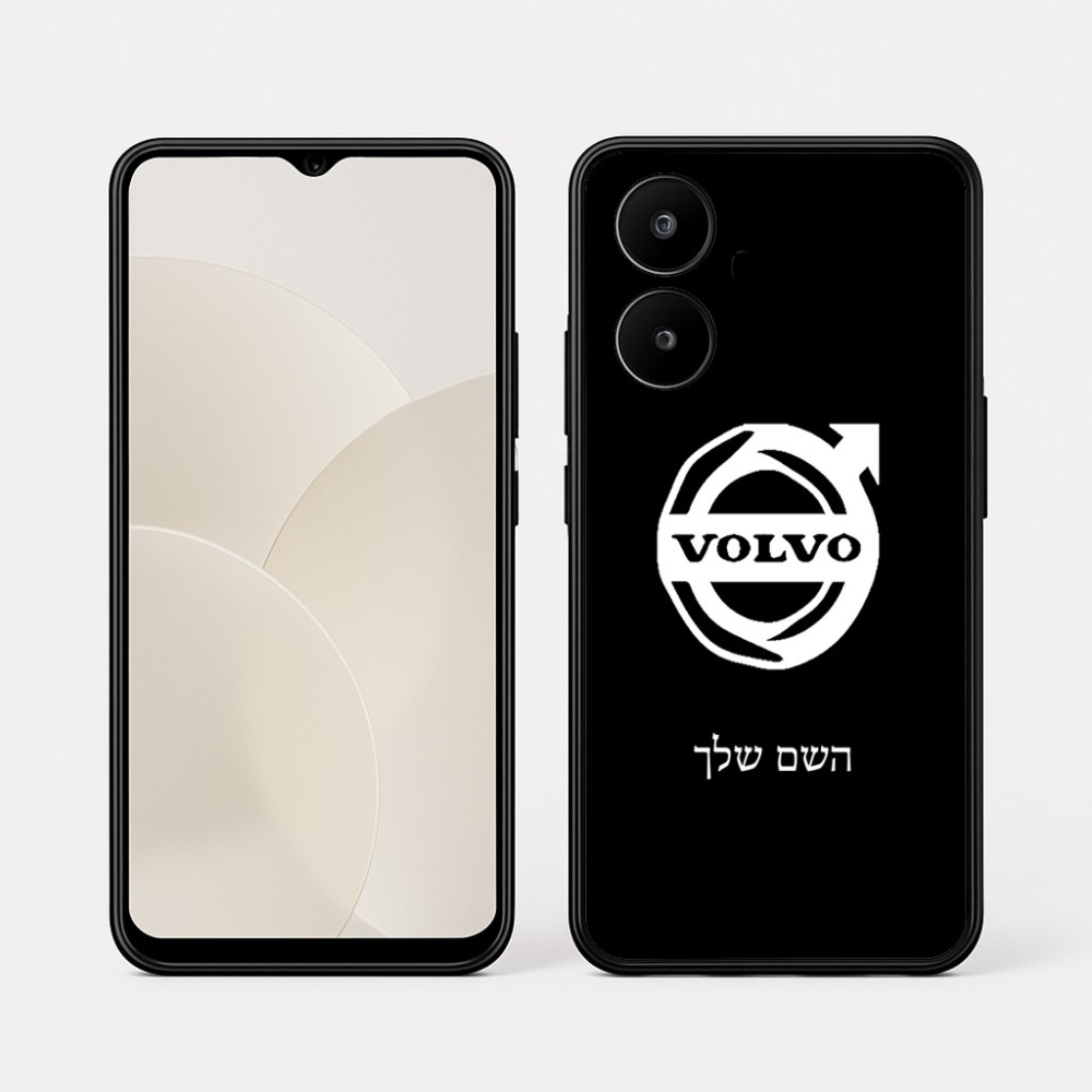 כיסוי בעיצוב אישי עם השם שלך לדגם - Realme 15x 5G בעיצוב וולוו