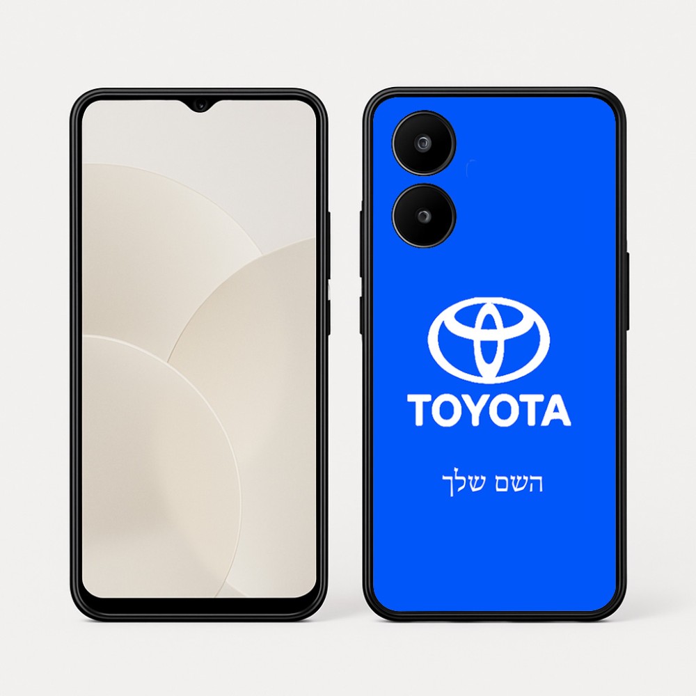 כיסוי בעיצוב אישי עם השם שלך לדגם - Realme 15x 5G בעיצוב טויוטה