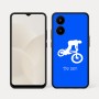 כיסוי בעיצוב אישי עם השם שלך לדגם - Realme 15x 5G בעיצוב רוכב אופניים