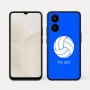 כיסוי בעיצוב אישי עם השם שלך לדגם - Realme 15x 5G בעיצוב כדור כדורעף