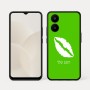 כיסוי בעיצוב אישי עם השם שלך לדגם - Realme 15x 5G בעיצוב שפתיים - נשיקה