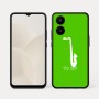 כיסוי בעיצוב אישי עם השם שלך לדגם - Realme 15x 5G בעיצוב סקסופון