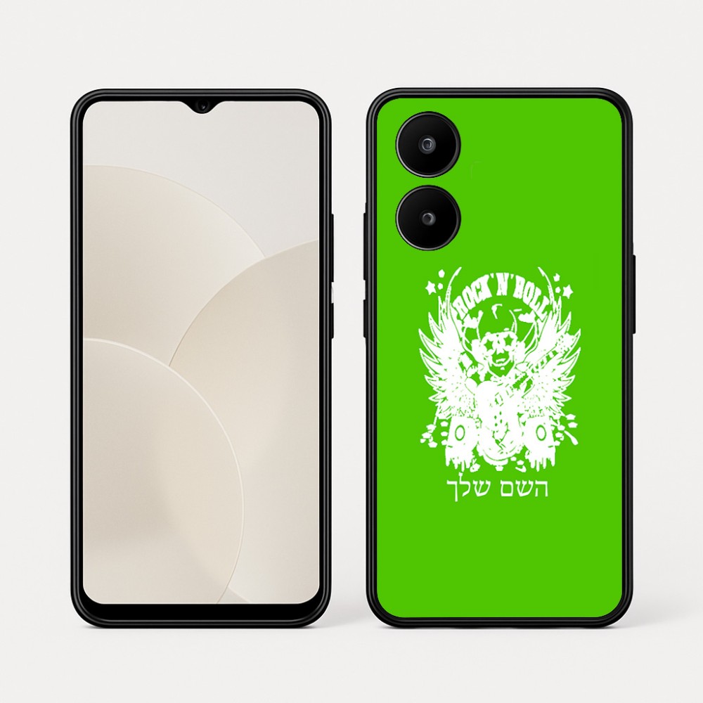 כיסוי בעיצוב אישי עם השם שלך לדגם - Realme 15x 5G בעיצוב רוקנרול