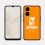 כיסוי בעיצוב אישי עם השם שלך לדגם - Realme 15x 5G בעיצוב אוהבת את החבר שלי