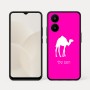 כיסוי בעיצוב אישי עם השם שלך לדגם - Realme 15x 5G בעיצוב גמל