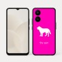 כיסוי בעיצוב אישי עם השם שלך לדגם - Realme 15x 5G בעיצוב כלב