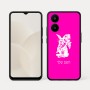 כיסוי בעיצוב אישי עם השם שלך לדגם - Realme 15x 5G בעיצוב ארנב מחזיק גזר