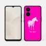 כיסוי בעיצוב אישי עם השם שלך לדגם - Realme 15x 5G בעיצוב זברה