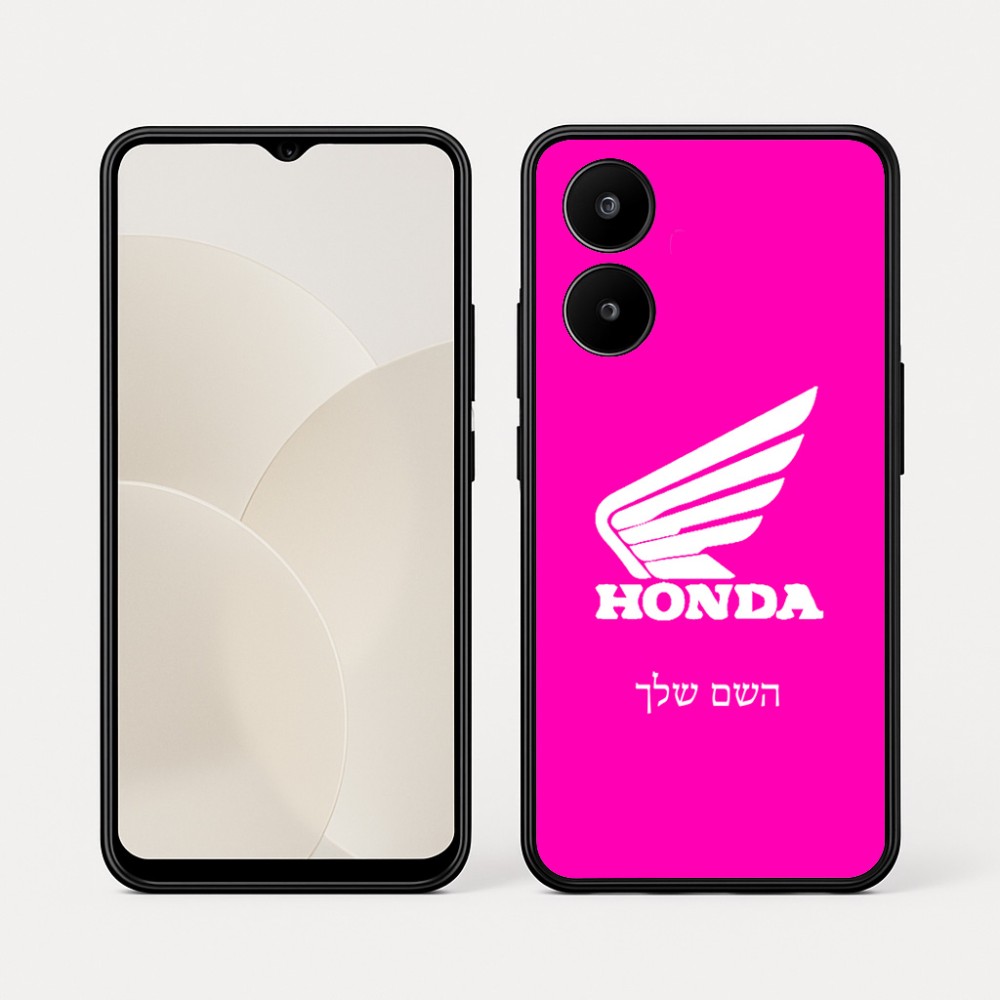 כיסוי בעיצוב אישי עם השם שלך לדגם - Realme 15x 5G בעיצוב הונדה