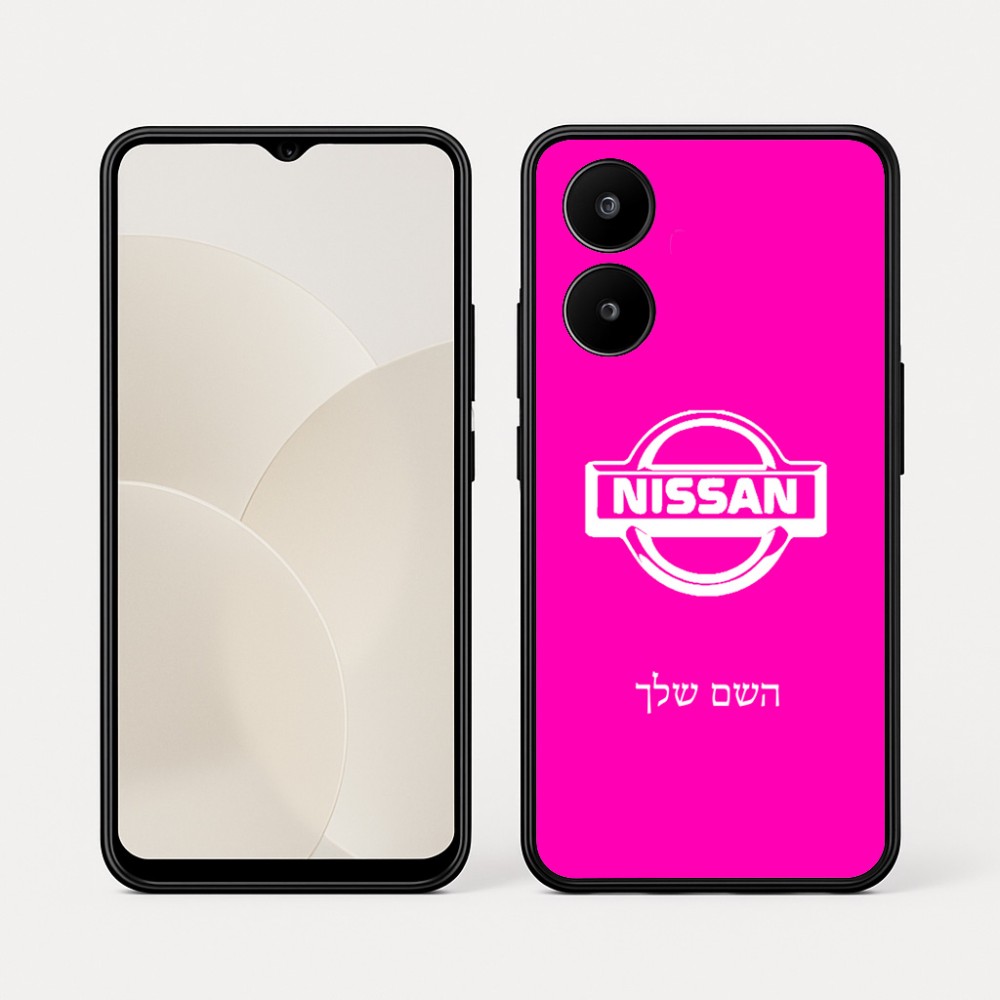 כיסוי בעיצוב אישי עם השם שלך לדגם - Realme 15x 5G בעיצוב ניסאן