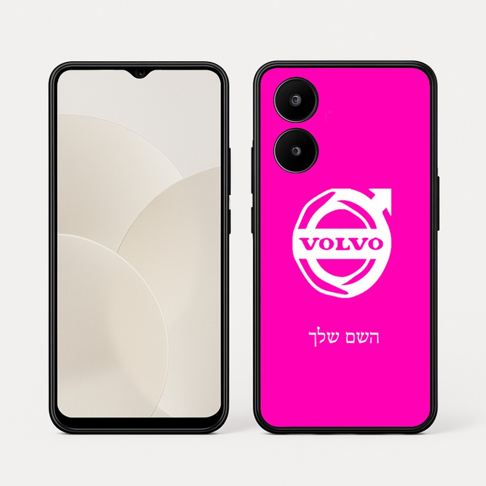 כיסוי בעיצוב אישי עם השם שלך לדגם - Realme 15x 5G בעיצוב וולוו