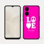 כיסוי בעיצוב אישי עם השם שלך לדגם - Realme 15x 5G בעיצוב אהבה