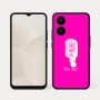 כיסוי בעיצוב אישי עם השם שלך לדגם - Realme 15x 5G בעיצוב מיקרופון