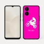 כיסוי בעיצוב אישי עם השם שלך לדגם - Realme 15x 5G בעיצוב מוטוקרוס